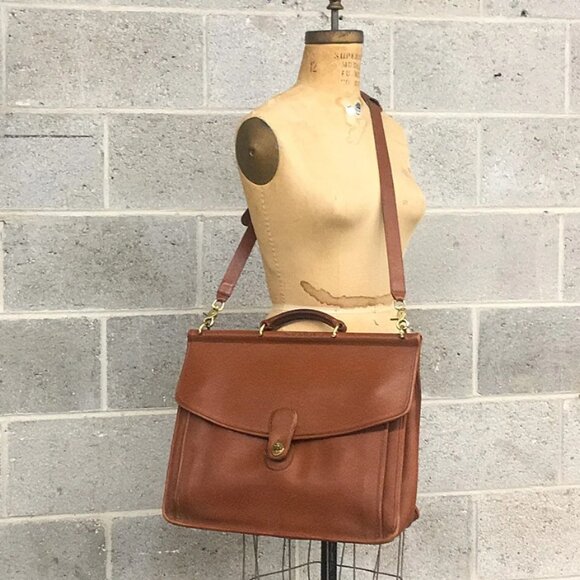 RARE Vintage Coach Beekman Briefcase 1990s - Made in Italy - Picture 11 of 12